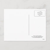 BLEU SNOWFLAKE | CARTE PHOTO de vacances (Dos)