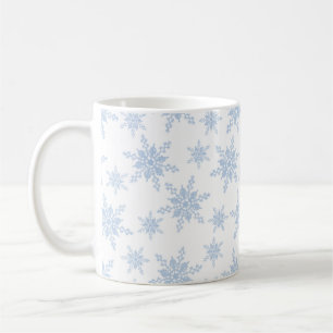 Bleu Snowflakes Coffee Mug