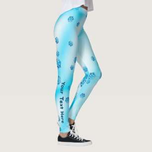 Bleu Snowflakes Leggings
