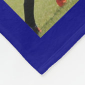 Bleu Soccer photo collage polaire couverture (Coin)