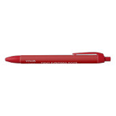 Bleu Société de stylo promotionnel de logo de nom d'ent (Haut)