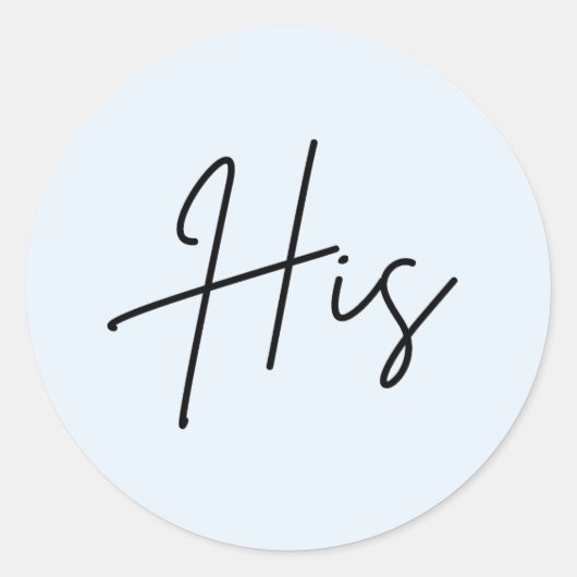 Bleu Son pour sac de bienvenue mariage autocollant (Devant)