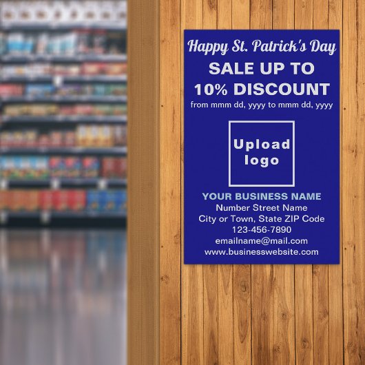 Bleu St. Patrick's Day Business Sale Poster