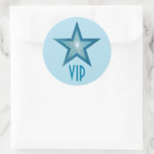 Bleu Star VIP autocollant rond bleu pâle (Sac)