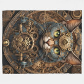 bleu steampunk cat AI art couverture (Devant (Horizontal))