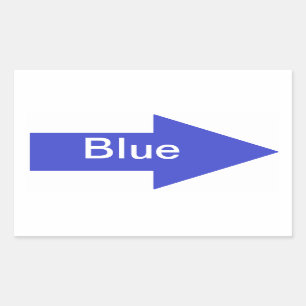 Bleu Sticker Flèche
