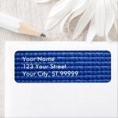 Bleu Sticky Yoga Mat Étiquette de adresse (En situation)