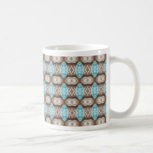 Bleu Stones motif mug