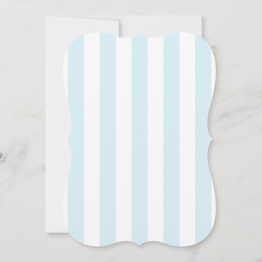 Bleu Stripes Élégante Douche nuptiale Invitations (Dos)