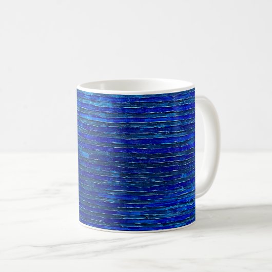 Bleu Stripes Mug (Devant droit)