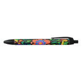 Bleu Stylo à motifs floraux (Haut)