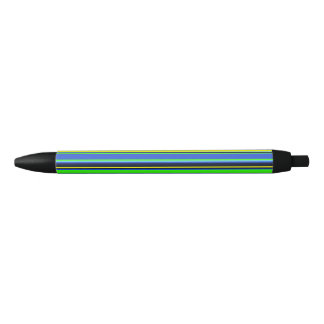 Bleu Stylo Bleu, Lime et Jaune