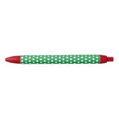 Bleu Stylo Cadeau d'Écriture à Points pour Noël Vert (Devant)