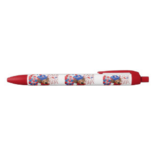Bleu Stylo d'écriture Super Patriot Dachshund