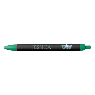 Bleu Stylo d'encre personnalisé Miss America Green Crow