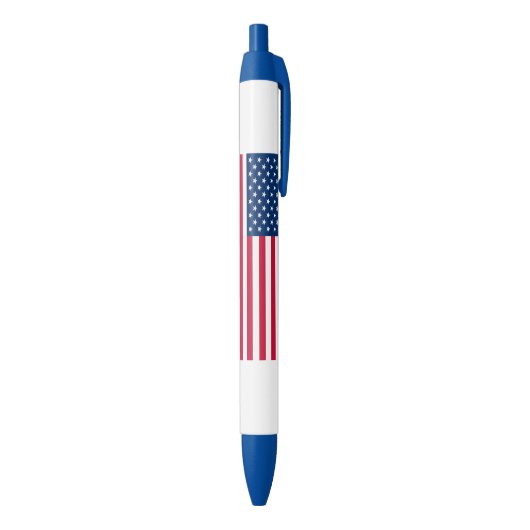 Bleu stylo drapeau américain (Bas (Vertical))