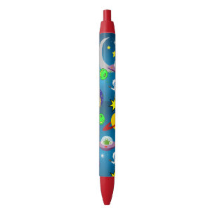 Bleu Stylo et stylo Aliens Astronaut Espace