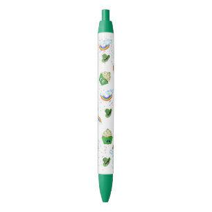 Bleu Stylo et stylo d'école St. Patrick's Cupcake