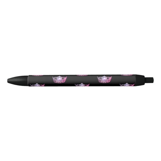 Bleu Stylo fait sur commande d'encre de couronne rose (Devant)