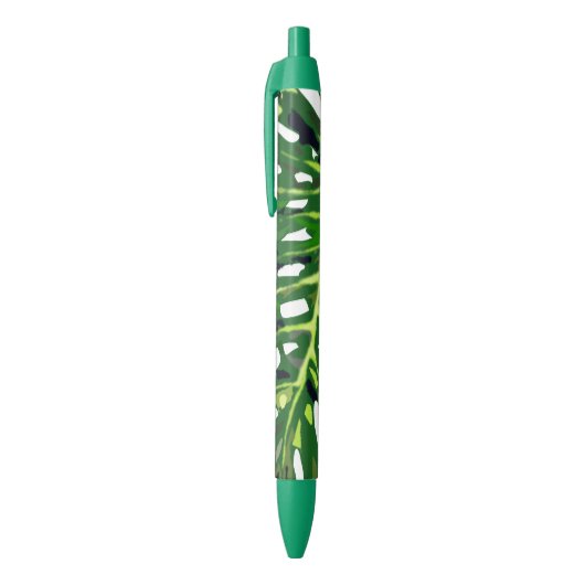 Bleu Stylo Feuilles Tropicales (Haut (Vertical))