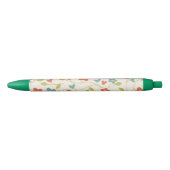 Bleu Stylo Motif Fleurs (Devant)