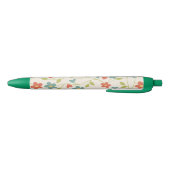 Bleu Stylo Motif Fleurs (Bas)