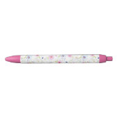Bleu Stylo Motif Fleurs (Devant)