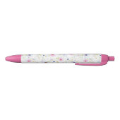 Bleu Stylo Motif Fleurs (Bas)