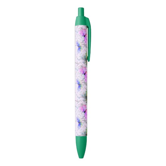 Bleu Stylo papillon volant (Bas (Vertical))