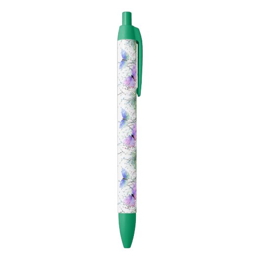 Bleu Stylo papillon volant (Bas (Vertical))