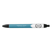 Bleu Stylo promotionnel de logo d'entreprise | Corp Ble (Devant)