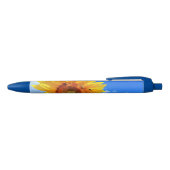 Bleu Stylo tournesol et abeilles (Haut)
