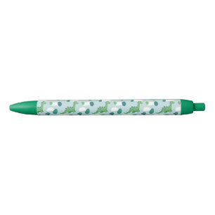 Bleu Stylo vert/bleu de dinosaures et d'oeufs