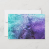 Bleu sur aquarelle violet - RSVP (Dos)