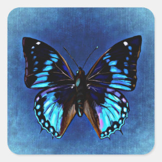 Bleu sur Bleu Sticker Papillon