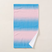 Bleu sur Horizon rose (Serviette à main)
