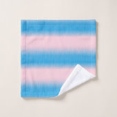 Bleu sur Horizon rose (Gant de toilette)