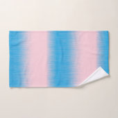 Bleu sur Horizon rose (Serviette à main)