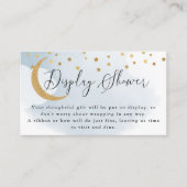 Bleu sur la lune Carte de douche (Devant)