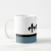 Bleu Swanky Fleur De Lis Mug (Gauche)