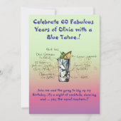 Bleu Tahoe Anniversaire Fête Invitation (Devant)