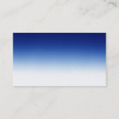 Bleu tendance Carte de visite consultant contempor (Dos)