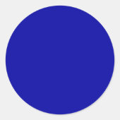 Bleu Terre Grand Sticker Rond (Devant)