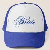 Bleu thème simple Bride casquette (Devant)