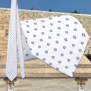 Bleu Tiny Star De David Cravate Blanc