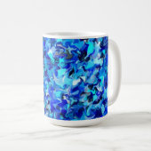 Bleu tourbillon 15oz Mug (Devant droit)