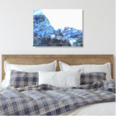 Bleu "Tranquille" Bleu fine toile Imprimer (Insitu(Chambre))