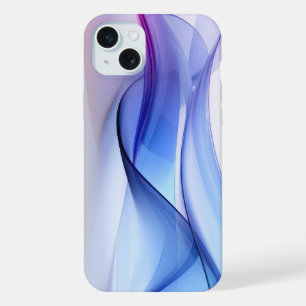 Bleu transparent et formes lavande