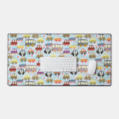 Bleu transport mignon (Clavier et souris)