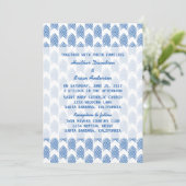 Bleu Tribal Flèches Mariage Invitation (Debout devant)